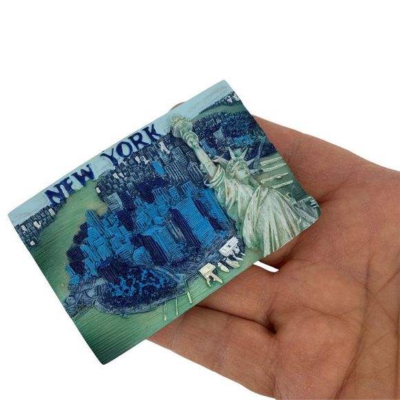 Jay Joshua New York Fridge Magnet Souvenir 0026 3" x 2" 3D Relief - Picture 2 of 5